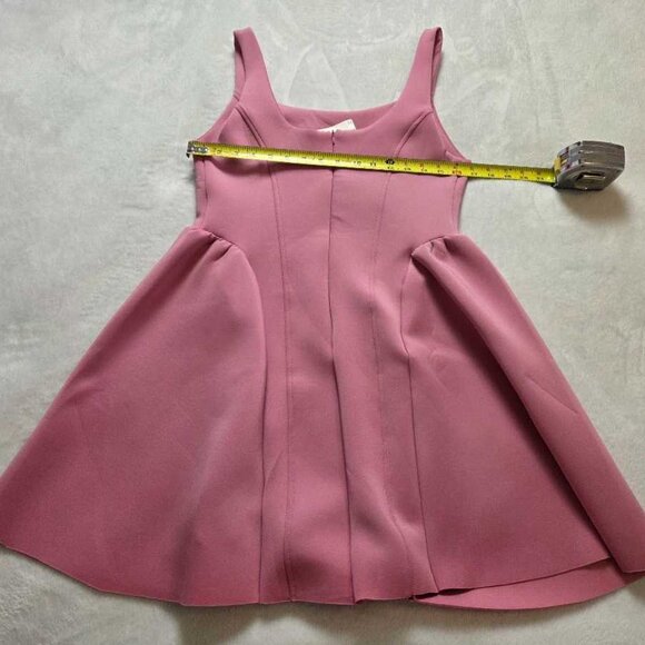 New M Anthropologie x Maeve sleeveless seamed fit & flare mini pink dress - Picture 8 of 10